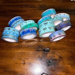 Simply Gilded 16 NEW Washi tapes Different colors and sizes